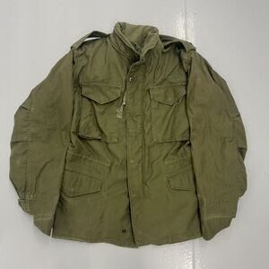 Vintage 50s OG-107 Sateen Military Green Field Jacket